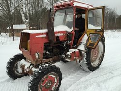 УАЗ застрял пришлось использовать сельский квадрик